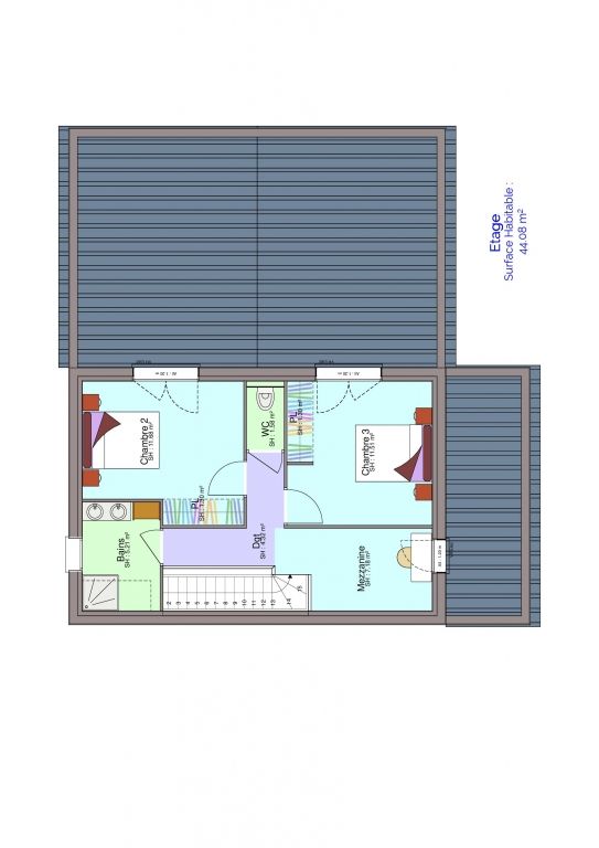 Plan maison étage 2
